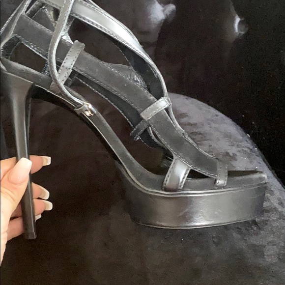 Gucci Black Leather and Suede Daryl Platform - Picture 4 of 9